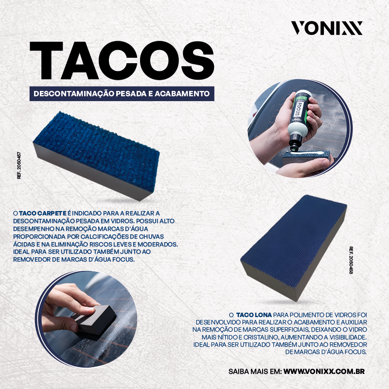 Focus removedor de marcas d’água Tacos inclusos