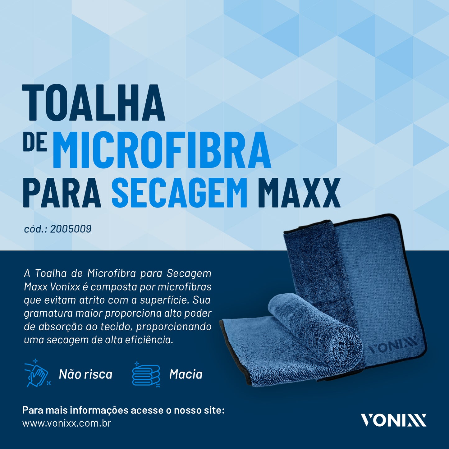 Toalha de microfibra para secagem maxx 50x90 GSM