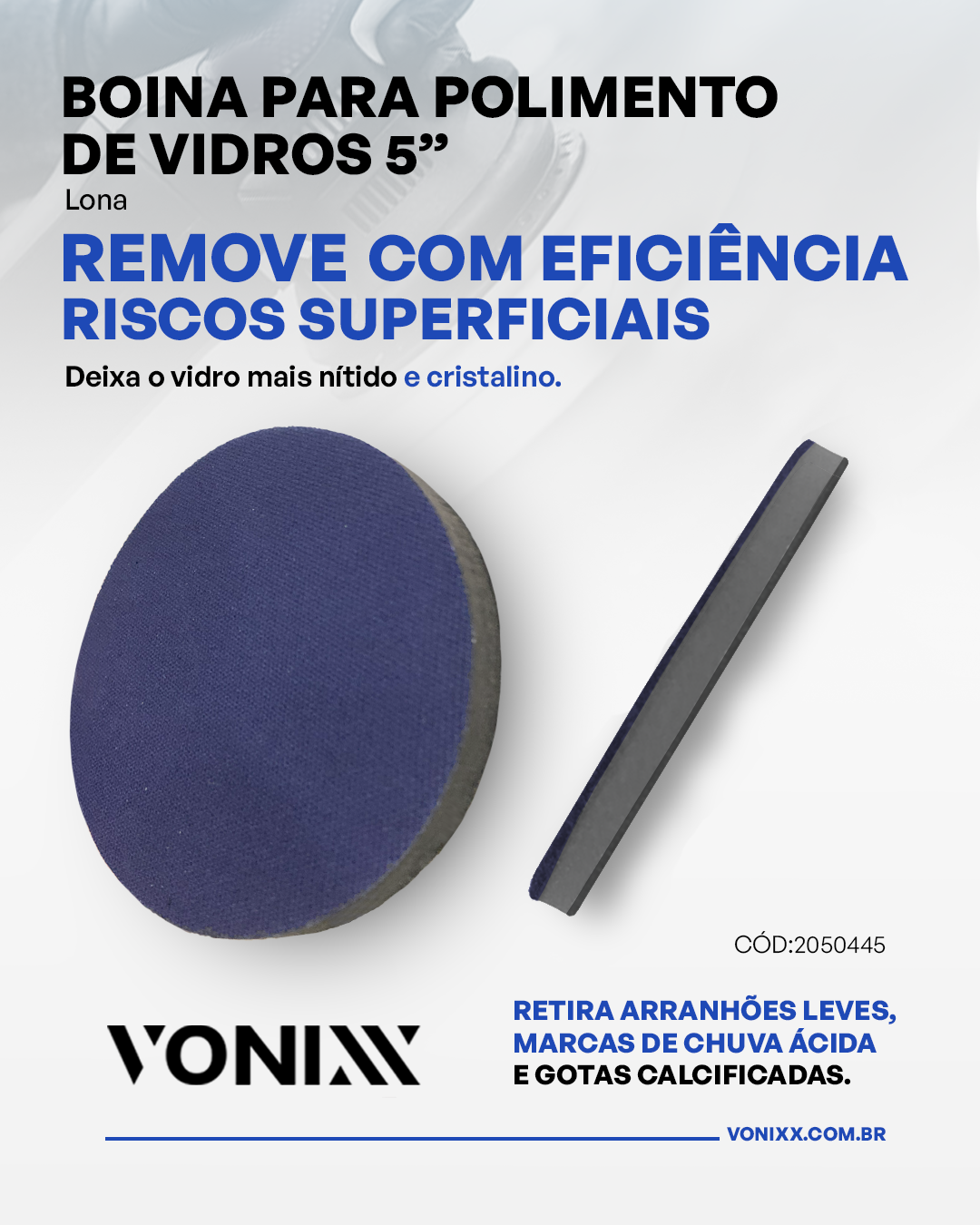 Boina para polimento de vidros LONA 5