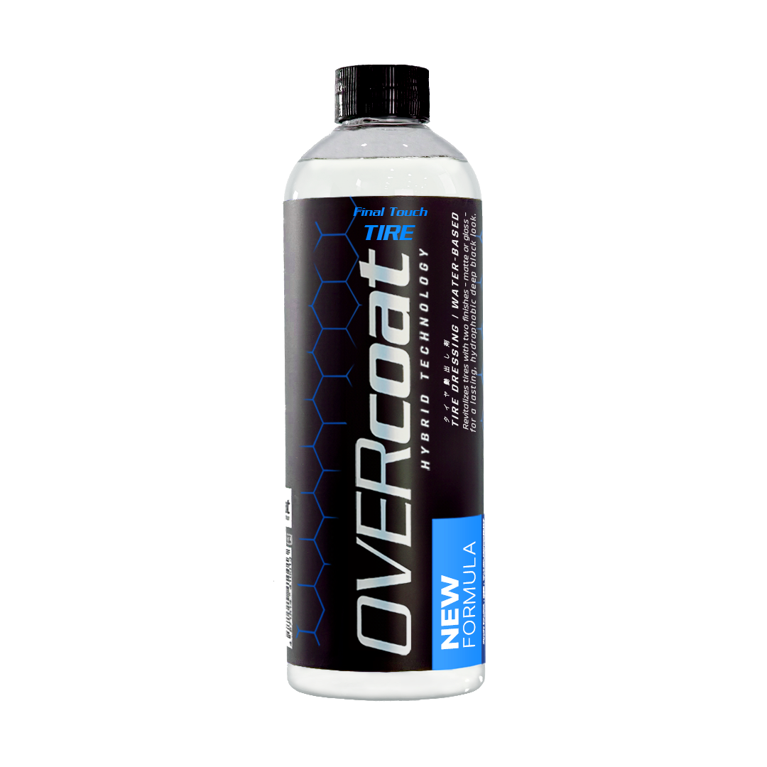 OVERcoat Final Touch TIRE
Revitalizador de pneus à base de água com carnaúba