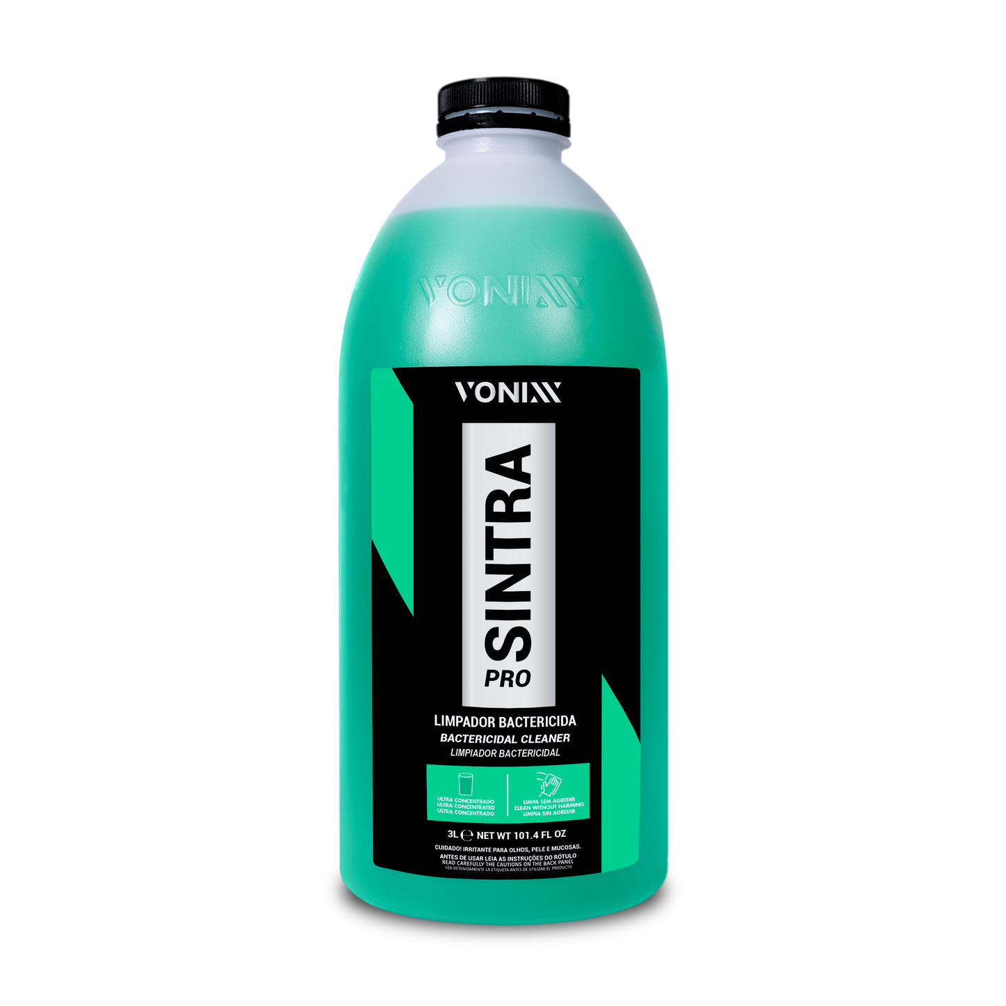 SINTRA PRO – LIMPEZA INTERNA DE VEÍCULOS
LIMPADOR BACTERICIDA 3 Litros