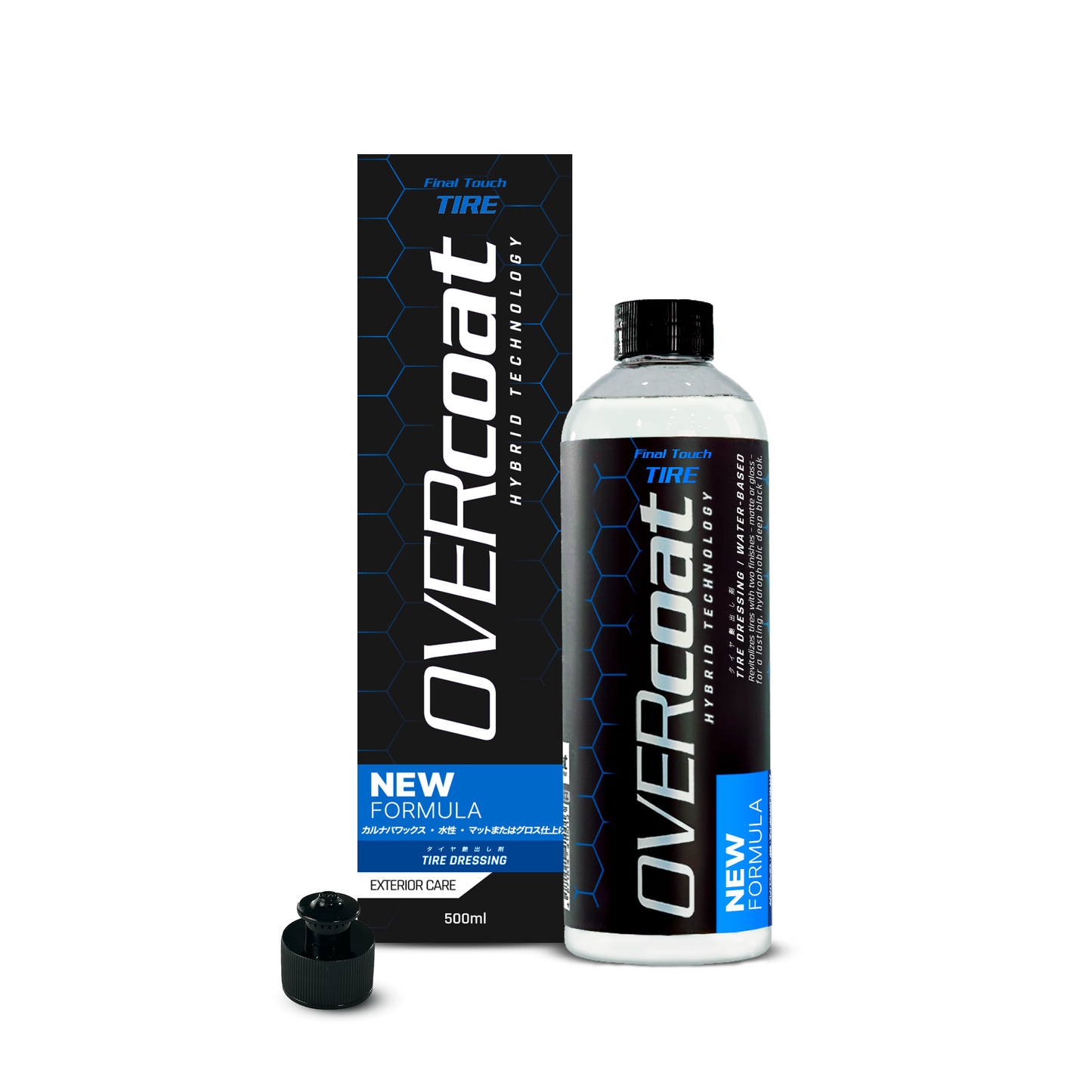 OVERcoat Final Touch TIRE
Revitalizador de pneus à base de água com carnaúba